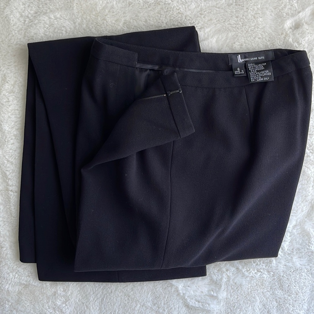 Larry Levine Straight Suit Trouser Pantsuit Sz 6